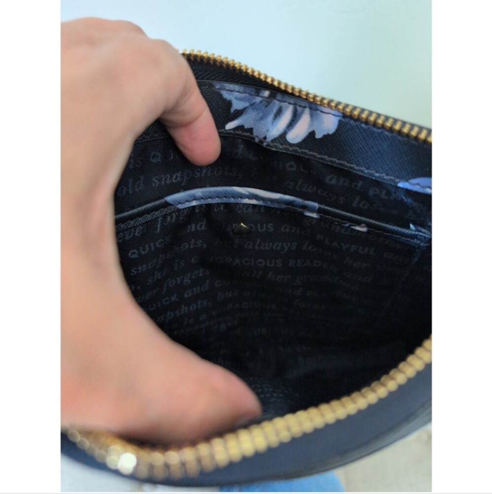 Kate Spade Black Floral Cameron Street Crossbody Bag - Picture 6 of 7